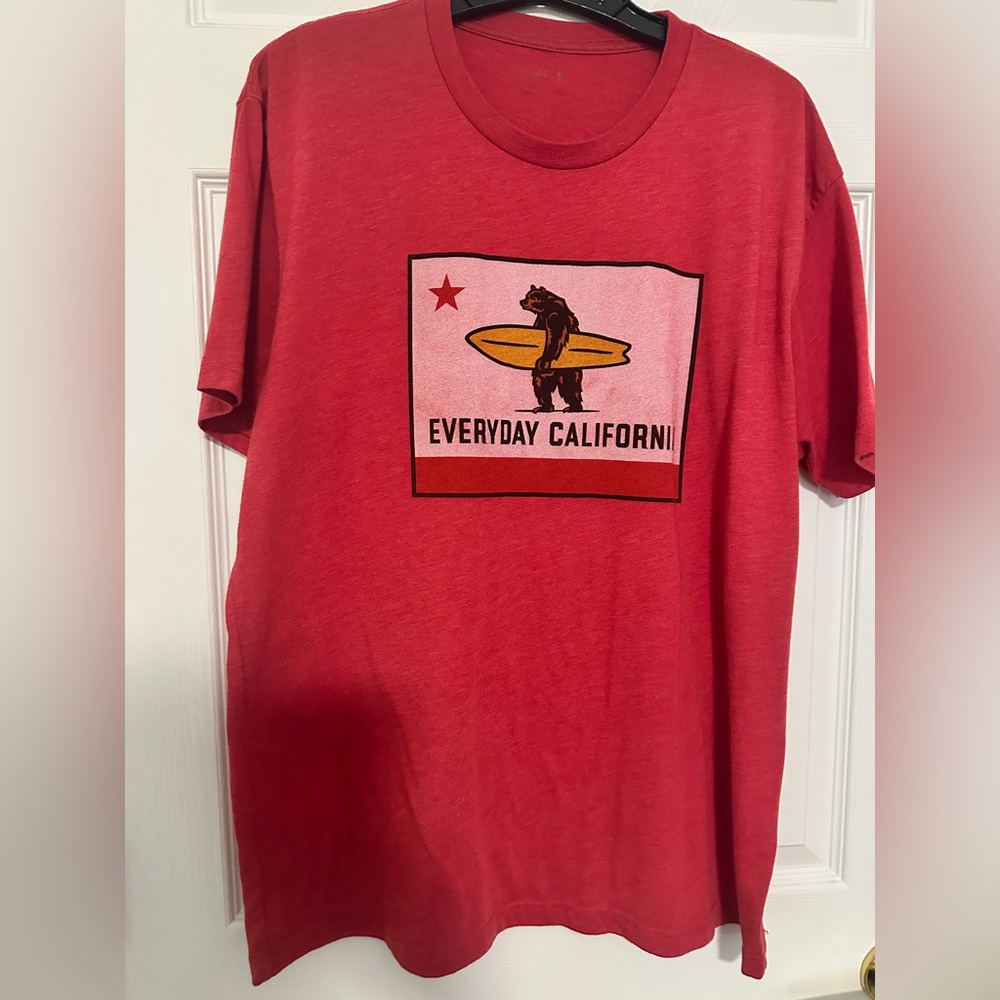 Everyday California El Classico Tee, Red,‎ EST XL